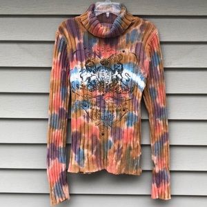 Major de*lema tie dye sweater